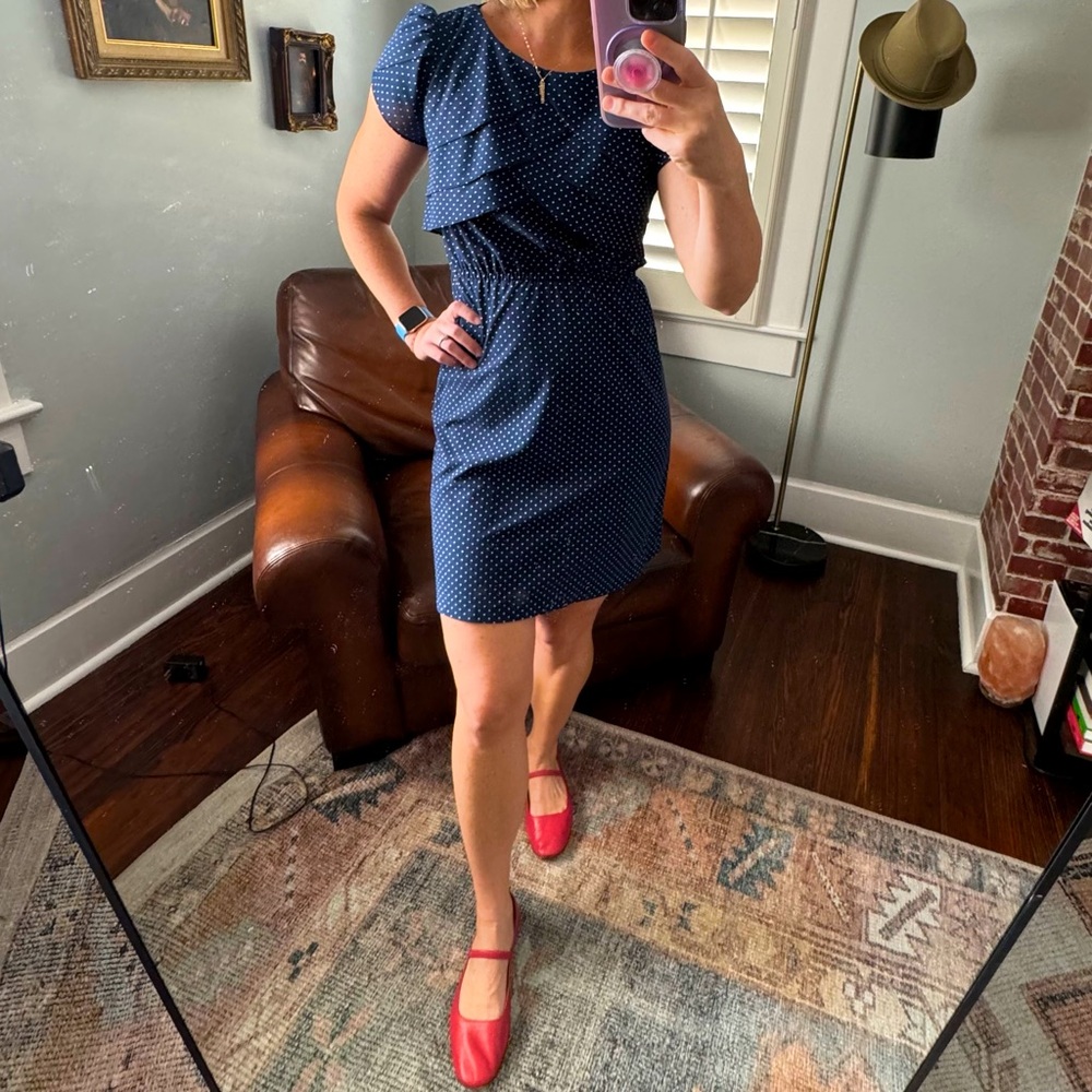Vintage mini polka dot dress